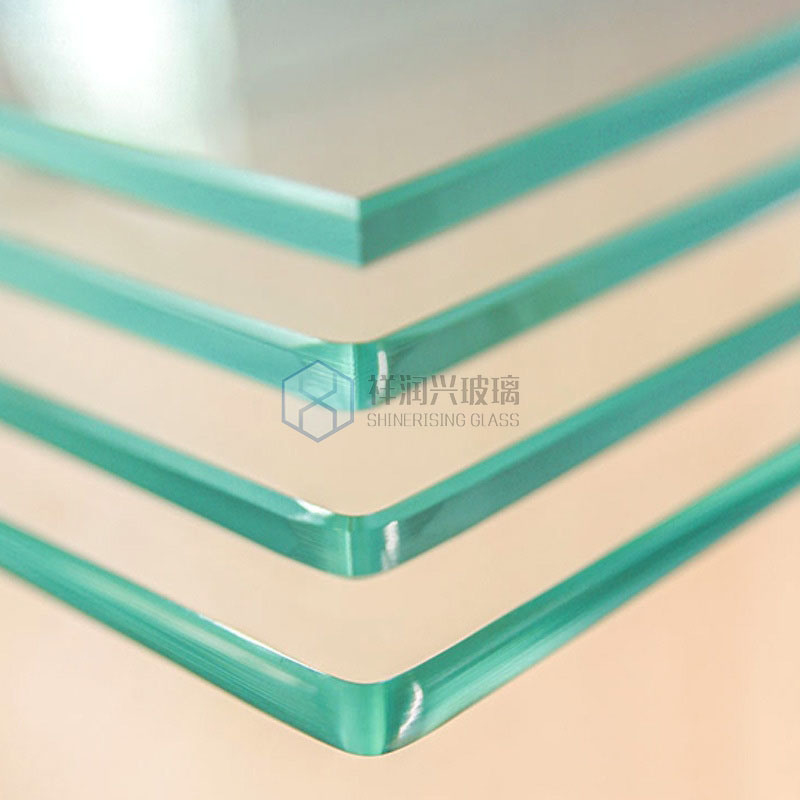 Vidro flutuante bronze azul cinza verde tintado cortado em tamanho 3 mm-12 mm com técnica laminada