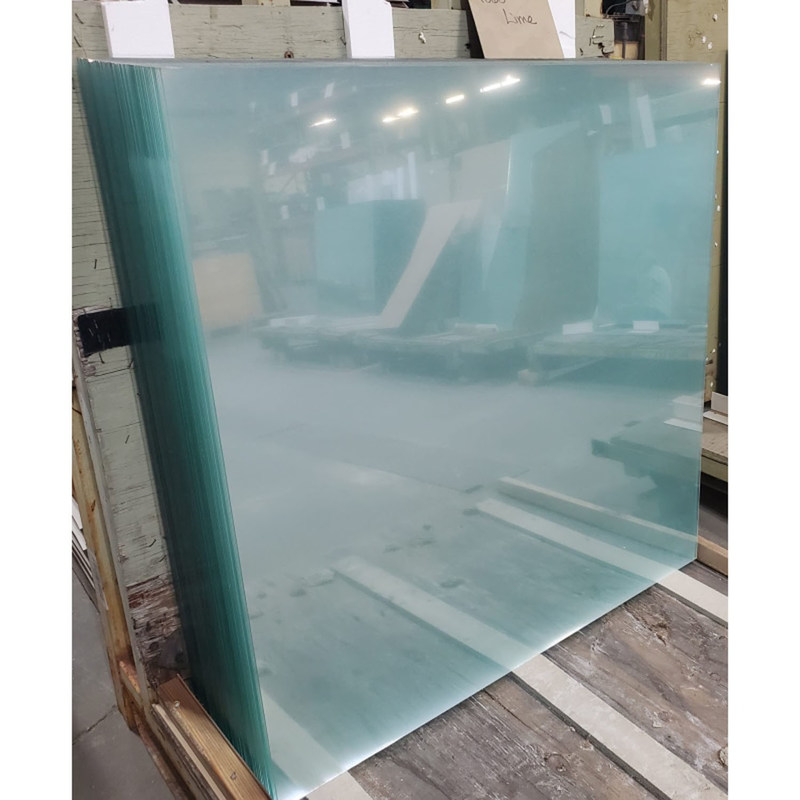 Vidro temperado transparente de 10 mm com borda polida plana