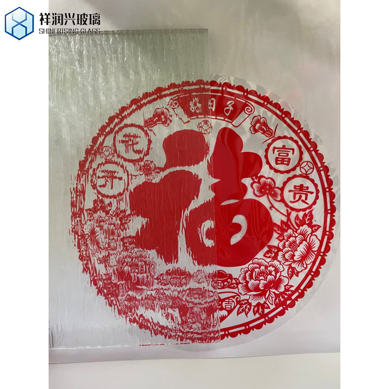 Vidro de padrão decorativo de arte laminado de 5 mm transparente de diamante para Windows Cp-Tp