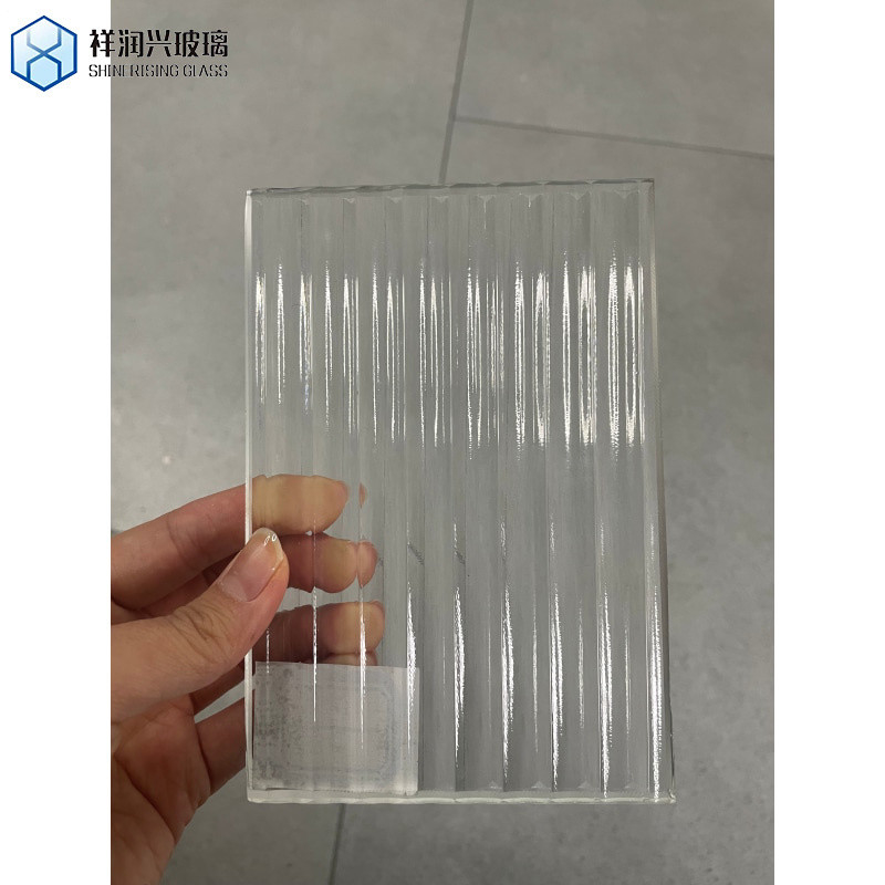 Cor sólida Ultra-Claro Ferro Moru Flutado Texturizado Padrão de Reed Vidro 8mm 10mm 12mm