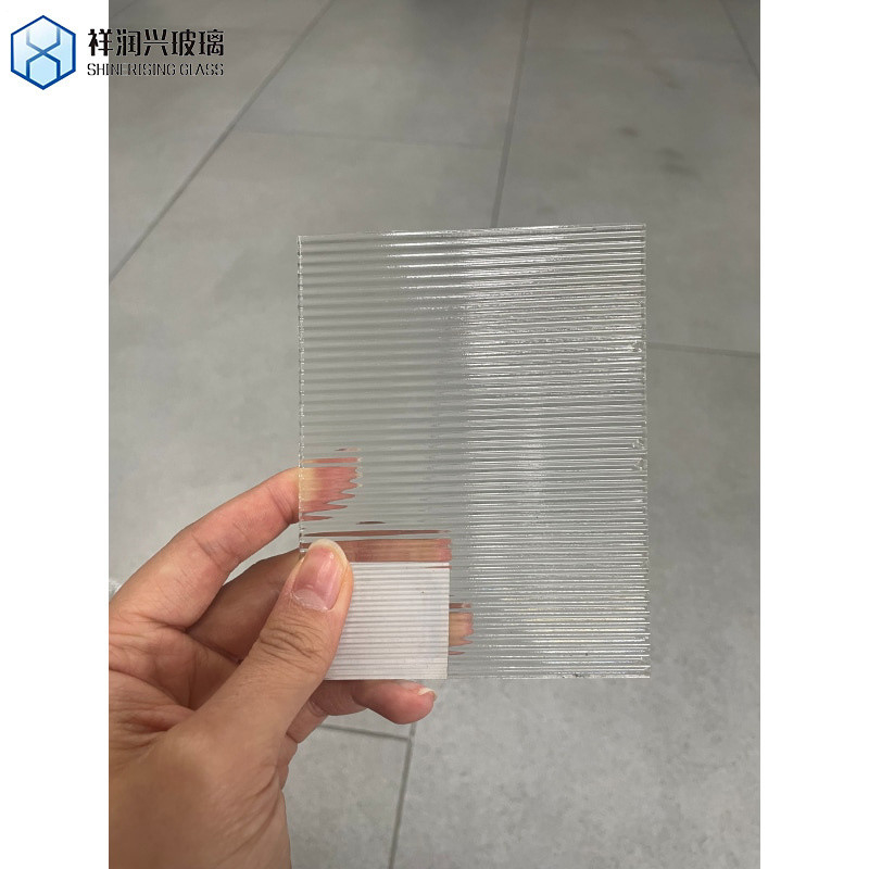 Vidro de padrão aquálito claro e colorido de 3-6 mm para decoração em diferentes designs