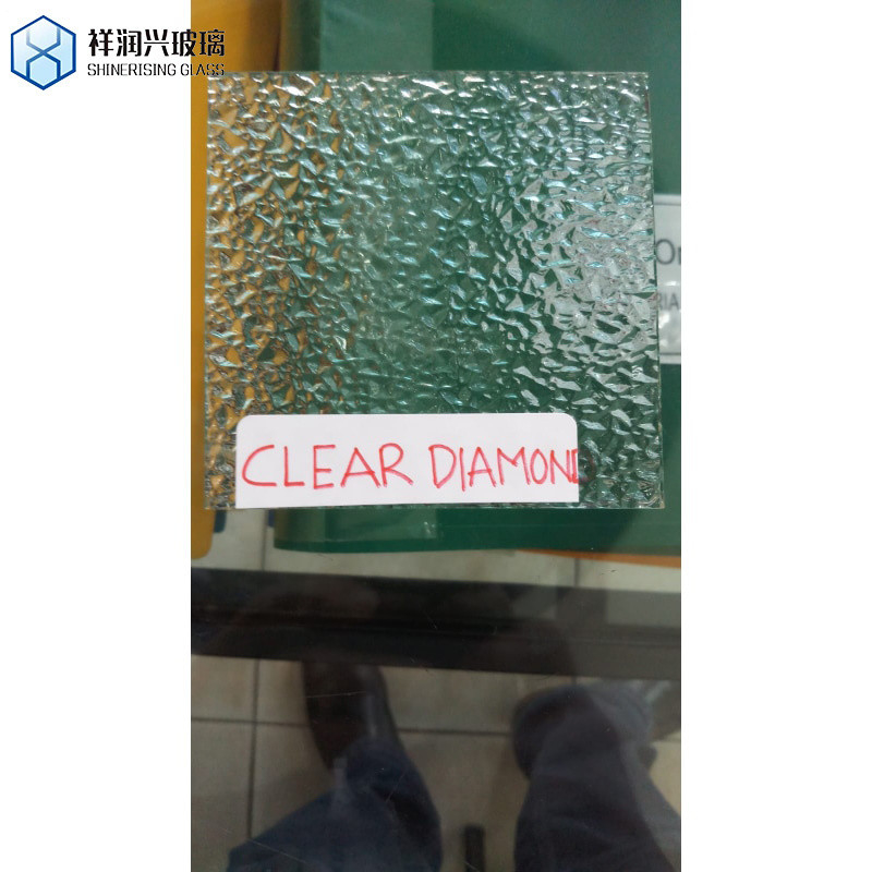 Vidro de vidro único com fio/decorativo/de banheiro de 4-10 mm, de vidro ultra-claro, com nervuras e painéis de vidro flutuado