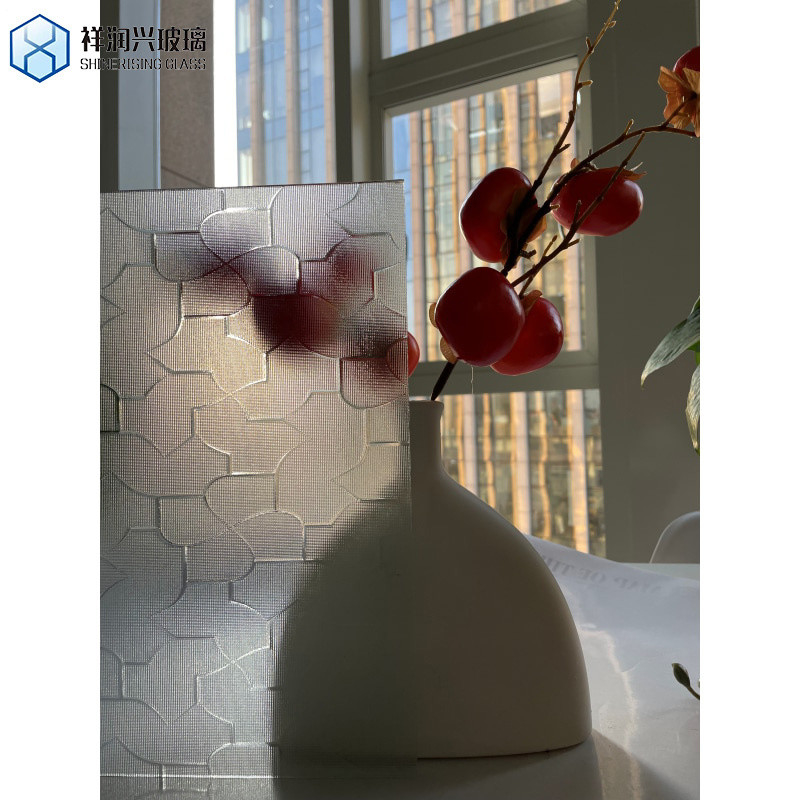 3mm 5mm 5.5mm 6mm Claros Nashiji Millenium Karatachi Wanji Vidro Figurado Padronizado Opção de vidro laminado