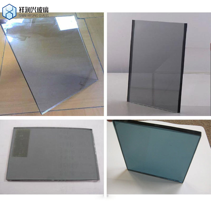 Qinhuangdao para mobiliário de vidro reforçado refletor colorido de bronze azul verde personalizado