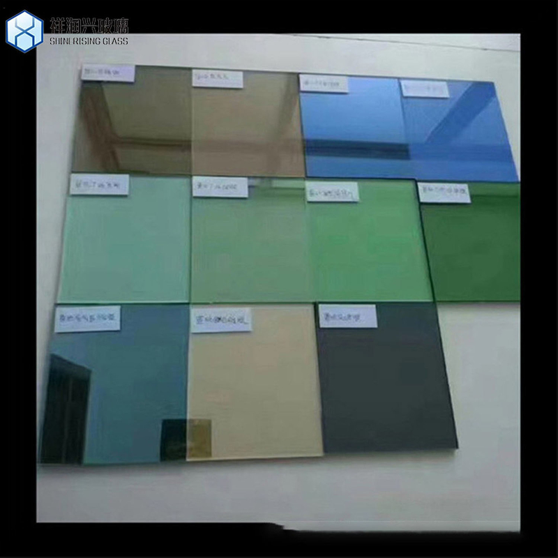 Técnica personalizada vidro flutuante cinza escuro laminado para soluções decorativas