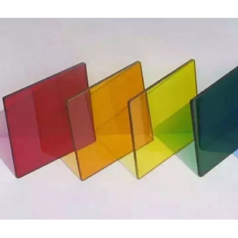 Vidro de revestimento temperado com baixo teor de ferro personalizado, reflector plano e colorido para decoração