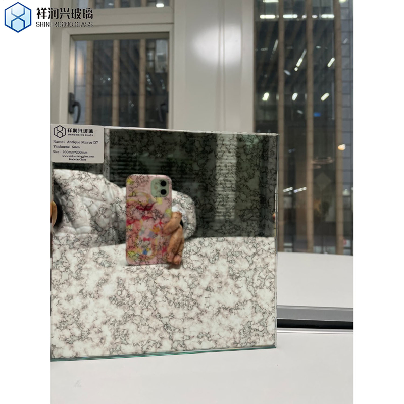 4-8mm Beveled Vintage Royal Antique Mirror Sheets Glass Tiles para Arquitetura Moderna