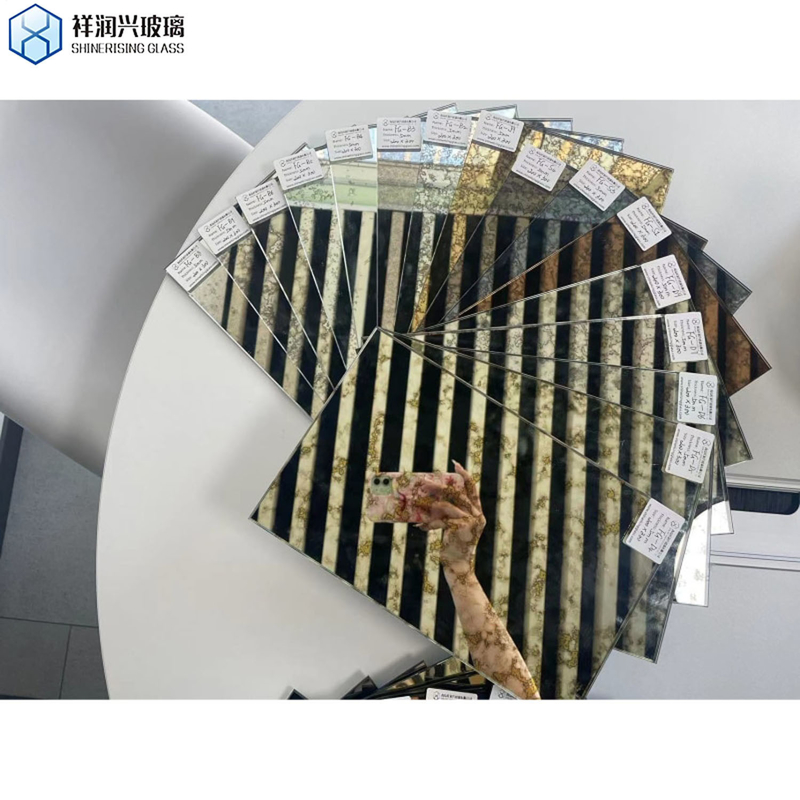 4mm 5mm Prata Decorativo Espelho de Parede Vidro Flutuante para Construção Antigo Design Moderno