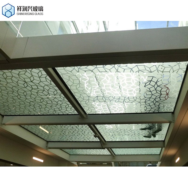 Moru Low Iron Pattern's Customizable Cabinet Door Patterned Glass Flat Tempered Glass (Pintura de vidro plano temperado)