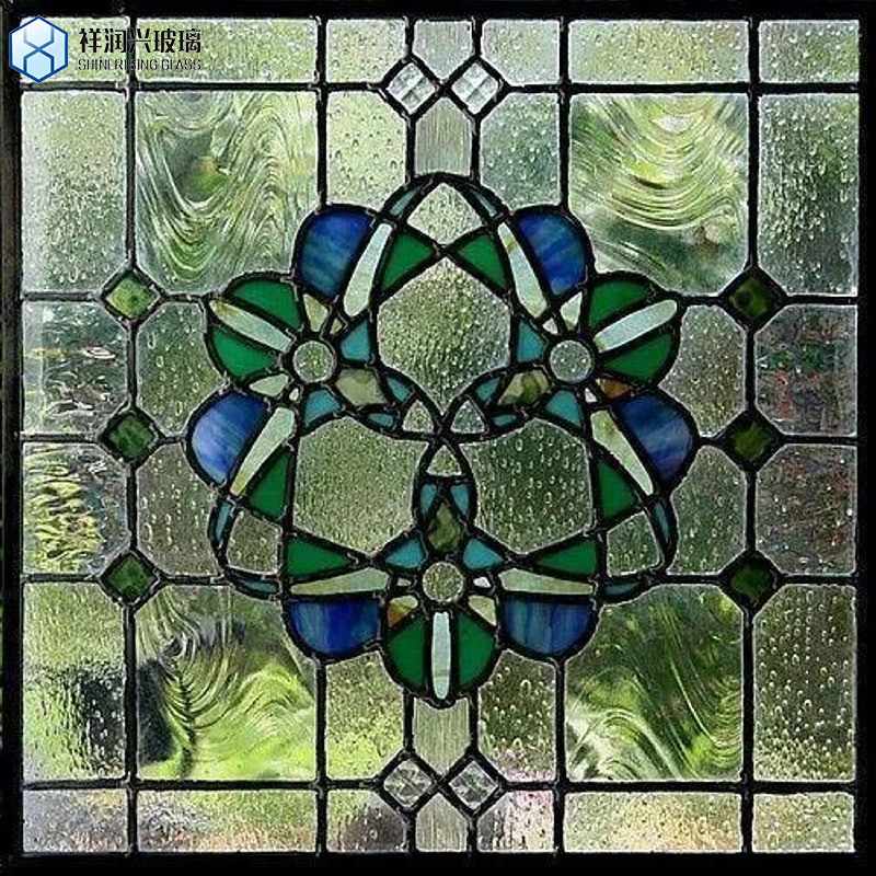 Artigos de forma plana e conformes, de arte fundida, com padrões, painéis de vidro flutuado para decoração de parede