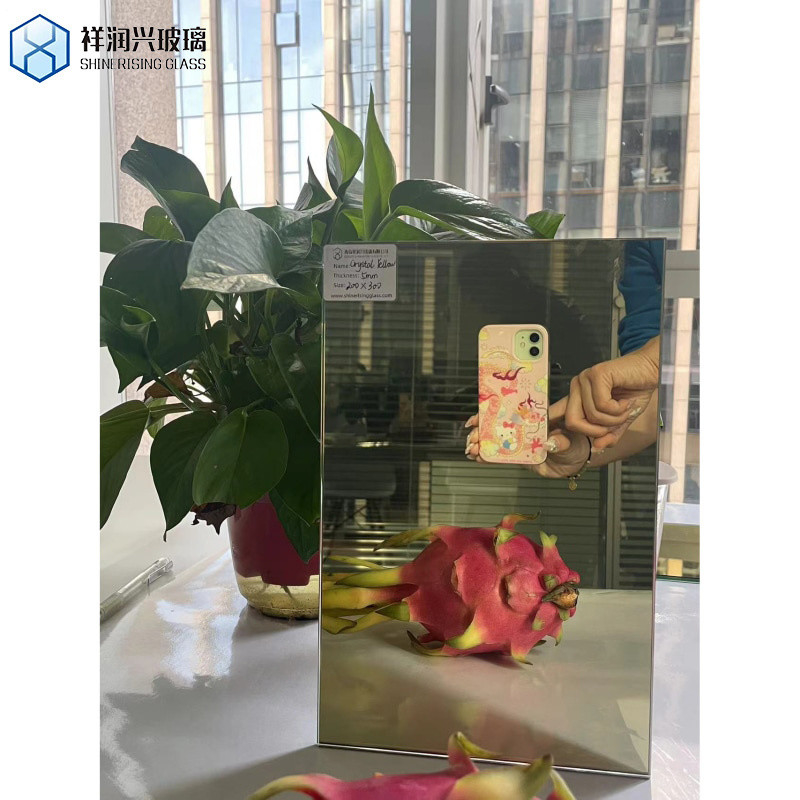 Peças de espelho de vidro Espelho de prata vidro revestido duplo vidro colorido espelho transparente vidro personalizado